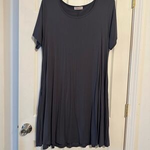 Belaroi Charcoal Short Sleeve Dress